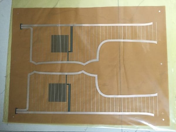 Flexible circuit boards without coverlay for automobiles