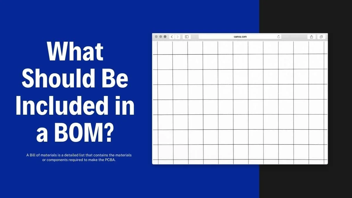 What Should Be Included in a BOM? What Should Be Included in a BOM?