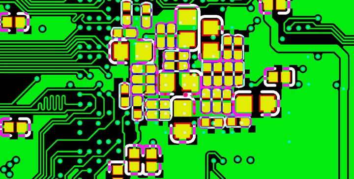 Via-in-pad for bypass capacitor